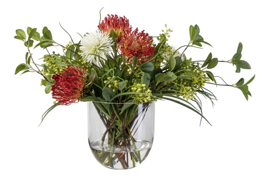Red Protea Colie Bowl