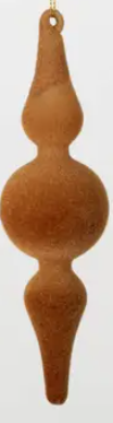 Brown Velvet Finial Ornament