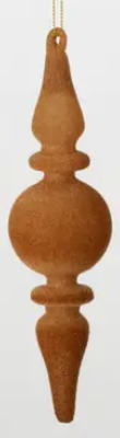Brown Velvet Finial Ornament