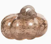 Glass Silver Speckle Pumpkin Collection