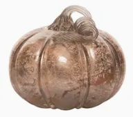 Glass Silver Speckle Pumpkin Collection