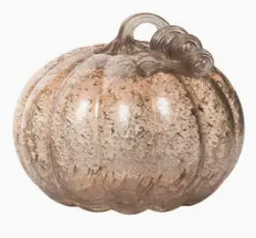 Glass Silver Speckle Pumpkin Collection