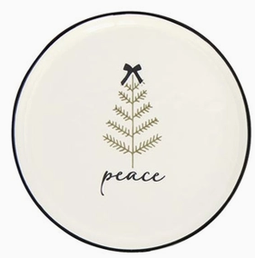 Ceramic Holiday Appetizer Plates
