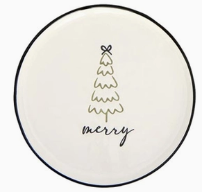 Ceramic Holiday Appetizer Plates