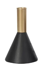 Contemporary Black Wood Candle Holder Collection