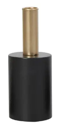 Contemporary Black Wood Candle Holder Collection