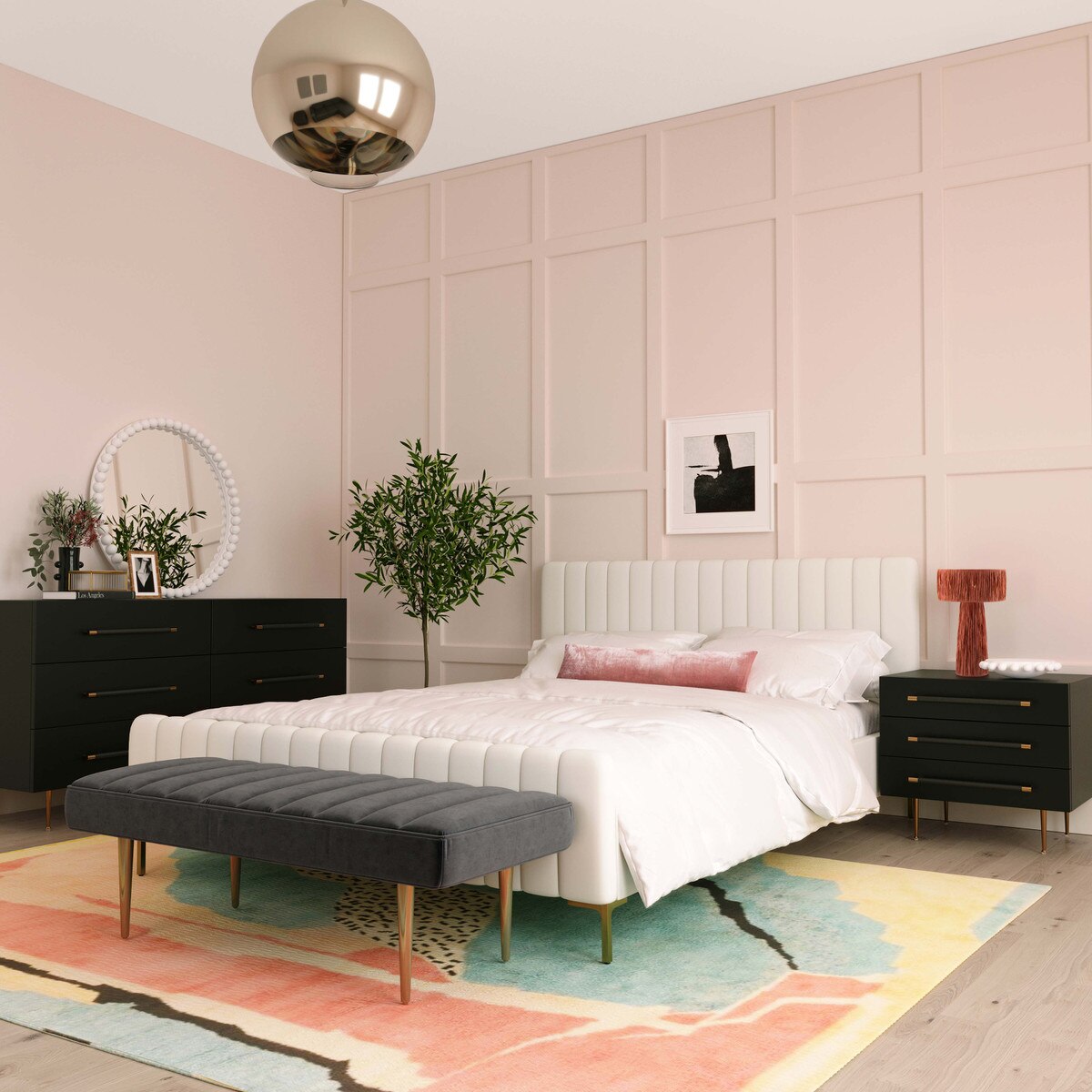 Trident Nightstand Black