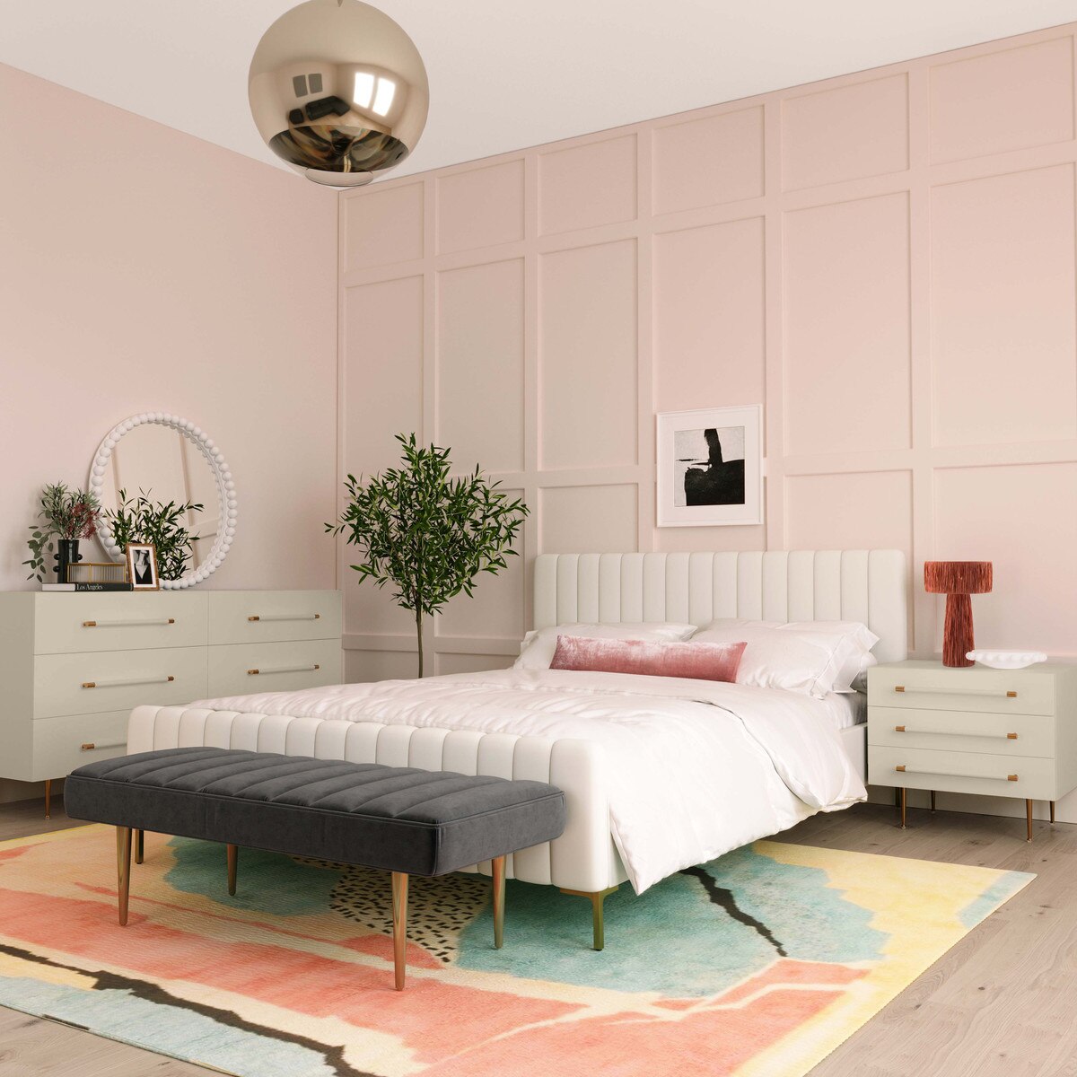 Trident 6 Drawer Dresser Taupe