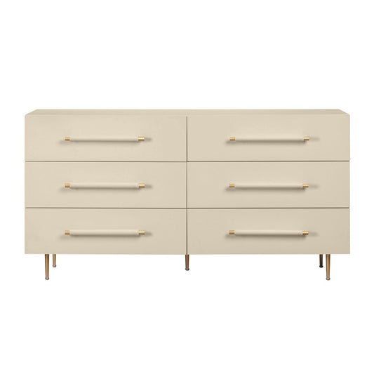 Trident 6 Drawer Dresser Taupe