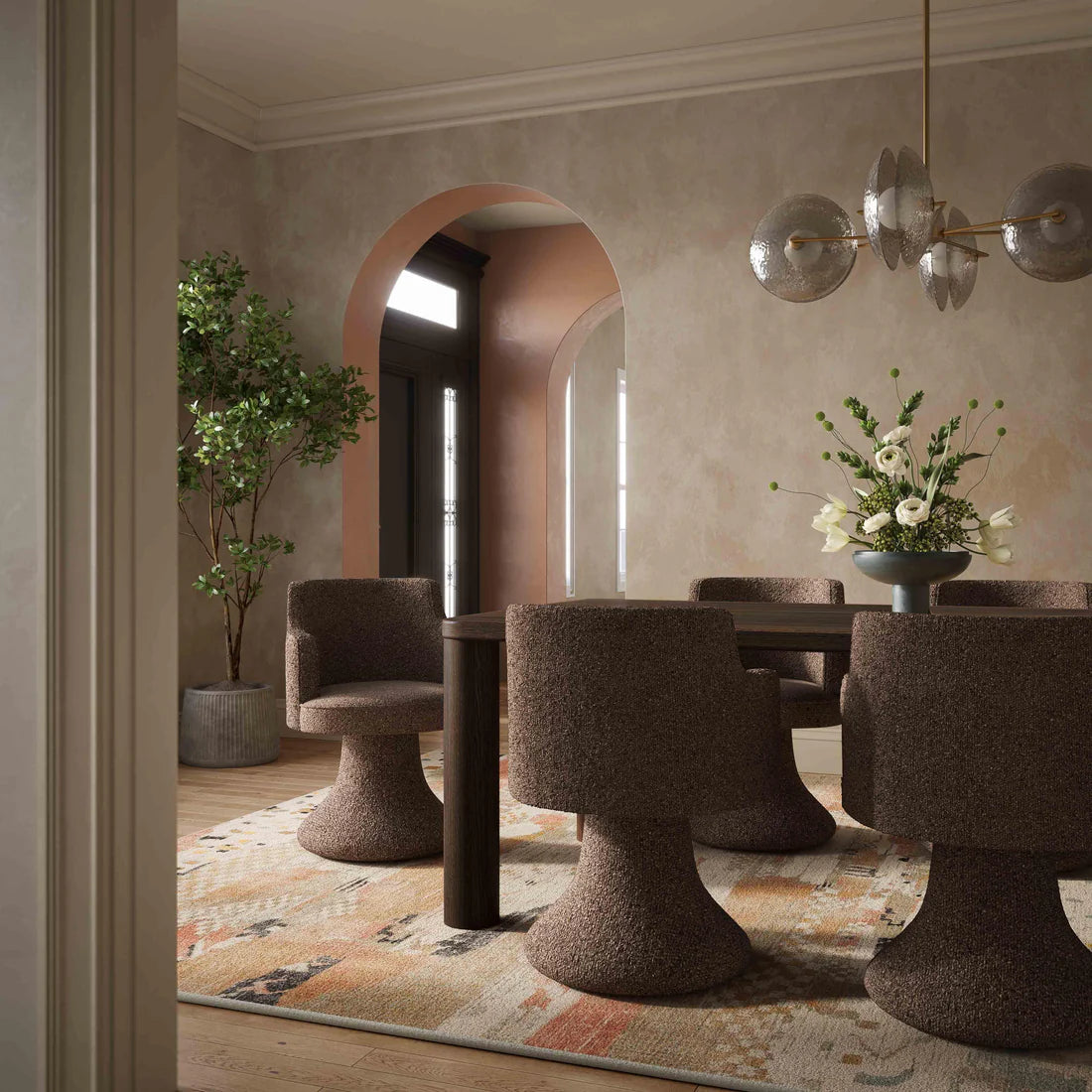 Akola Dark Oak Rectangular Dining Table