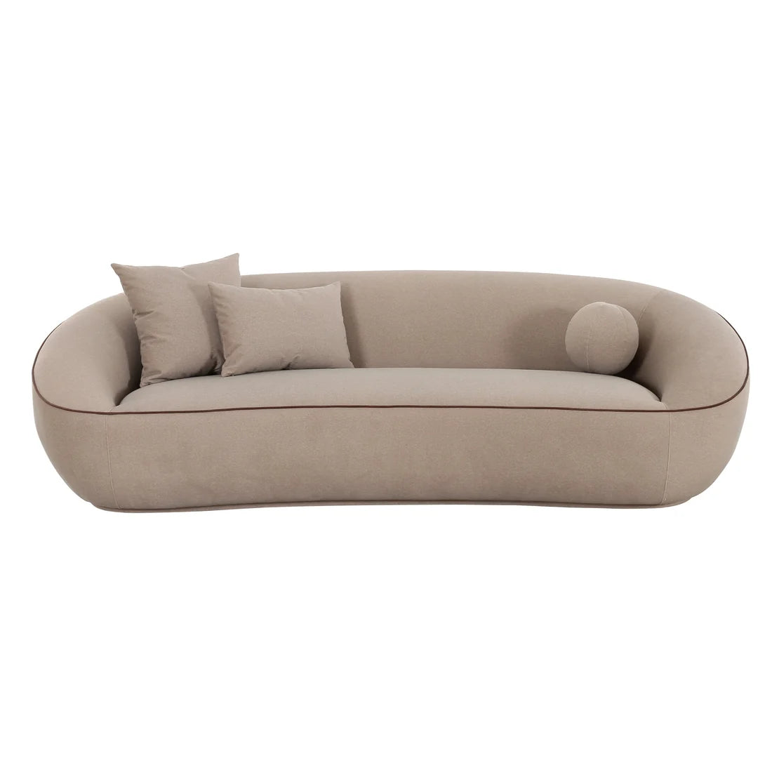 Jenny Taupe Performance Faux Mohair Sofa