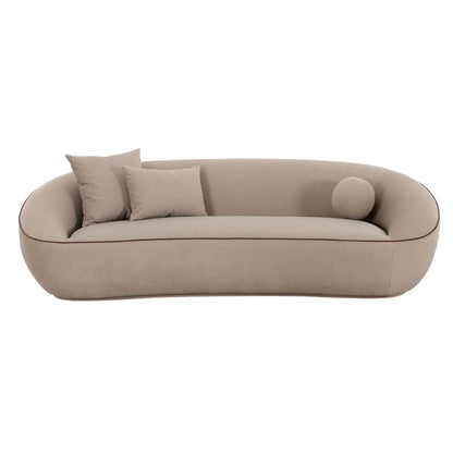 Jenny Taupe Performance Faux Mohair Sofa