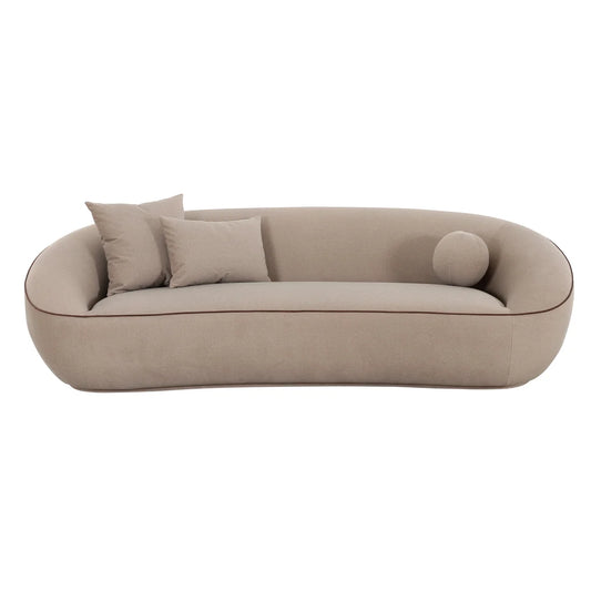 Jenny Taupe Performance Faux Mohair Sofa
