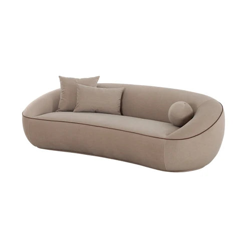 Jenny Taupe Performance Faux Mohair Sofa