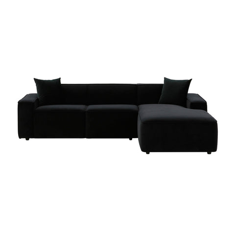 Olafur Black Velvet Sectional -RAF