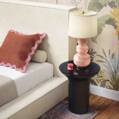 Cassandra Glass Flared Side Table