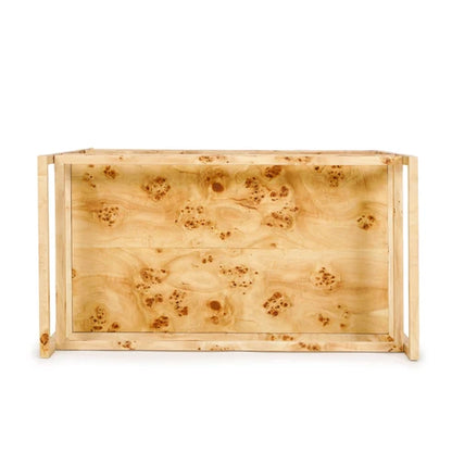 Natural Burl Bar Cart