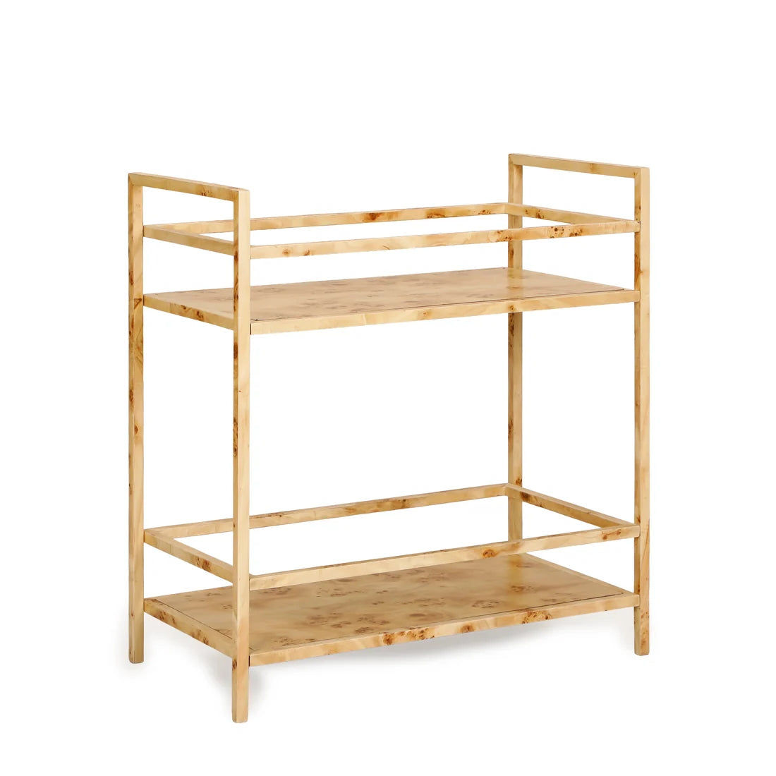 Natural Burl Bar Cart