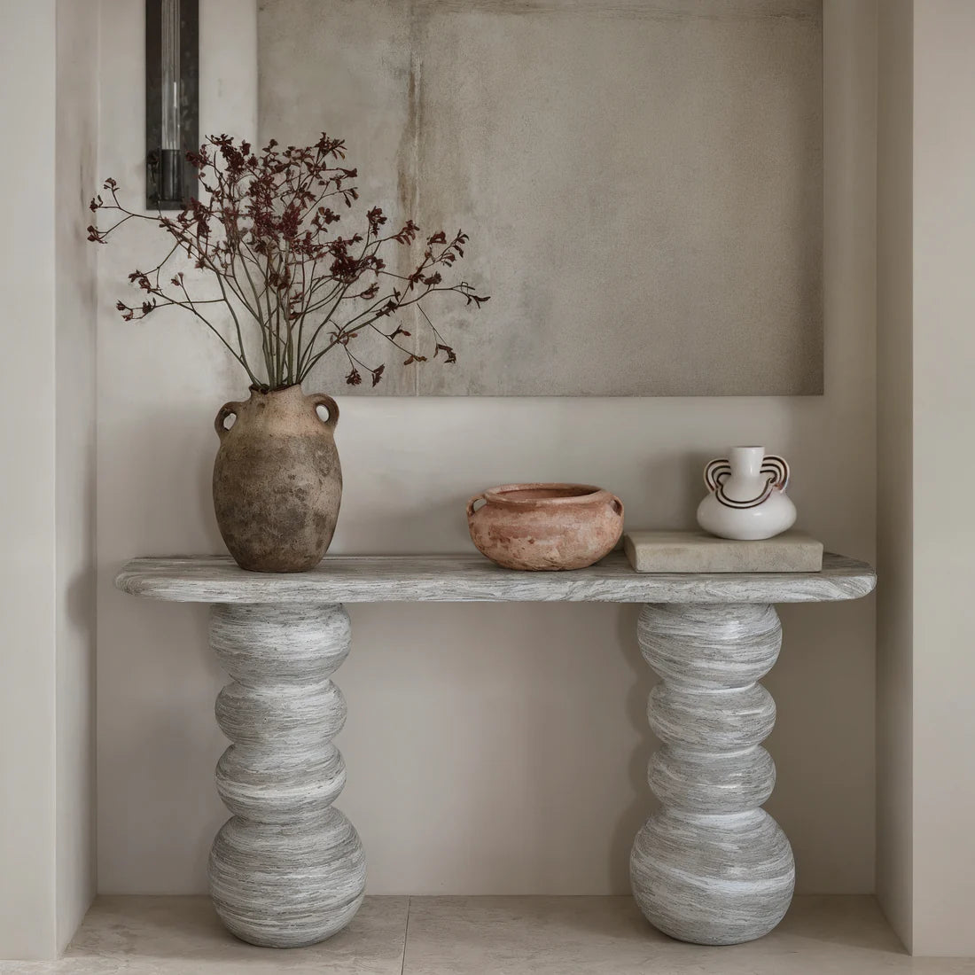 Hyre Stone Concrete Console Table