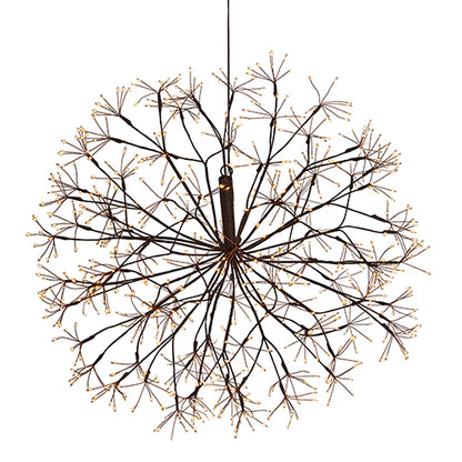 Brown Starburst Lighted Orb Collection