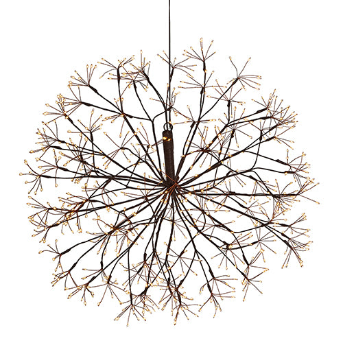 Brown Starburst Lighted Orb Collection