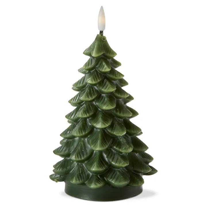 Large Pine Tre LED Candle
