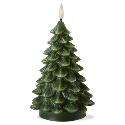 Large Pine Tre LED Candle