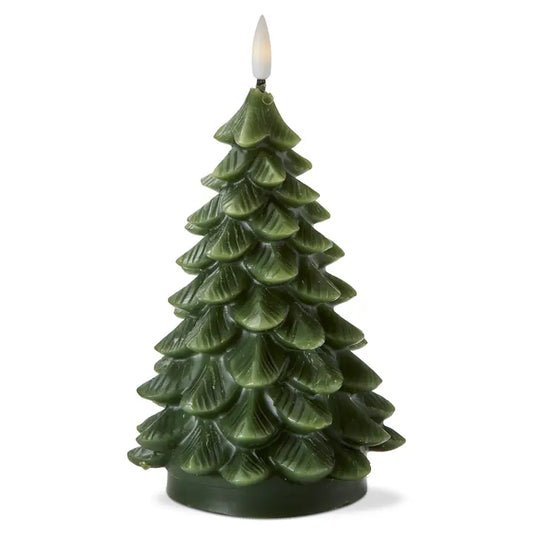 Large Pine Tre LED Candle