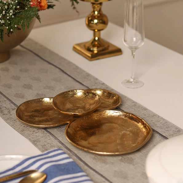 Gold Cluster 4 Plate Dish