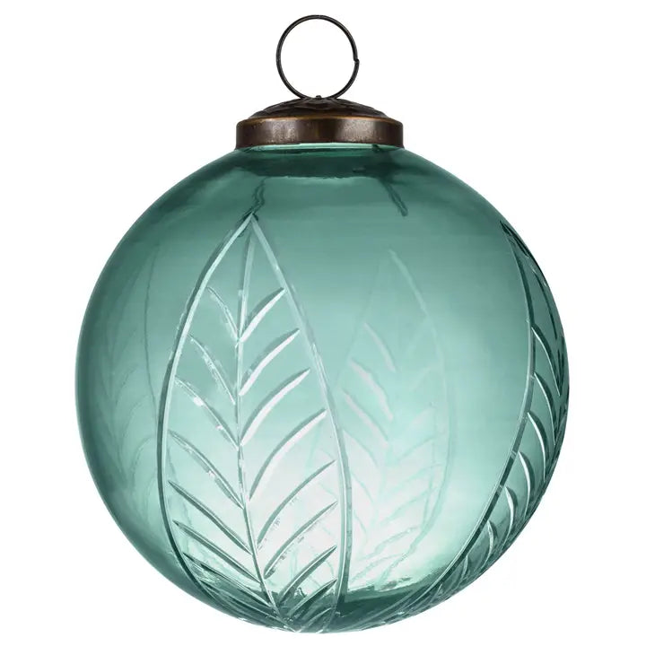 Etched Glass Ornament Spruce