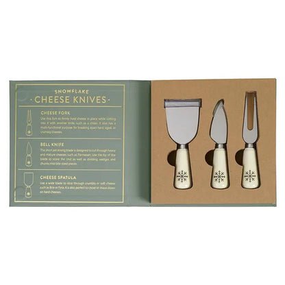 Snowflake Cheese Knives Book Box - 'tis the Season