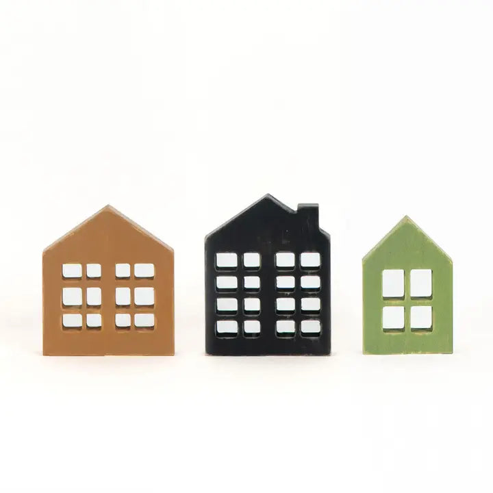 S/3 Christmas Village Houses