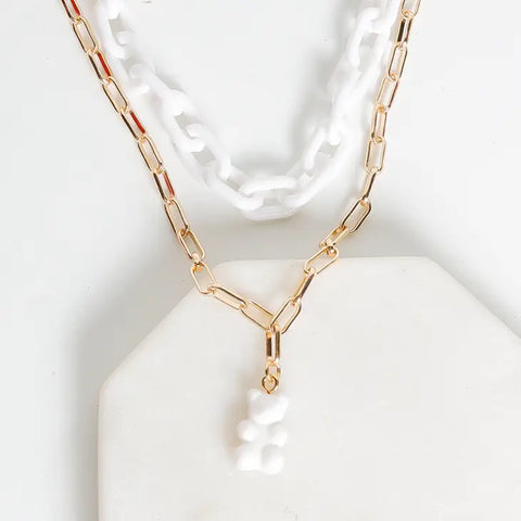 Gummy Bear Necklace- Layered