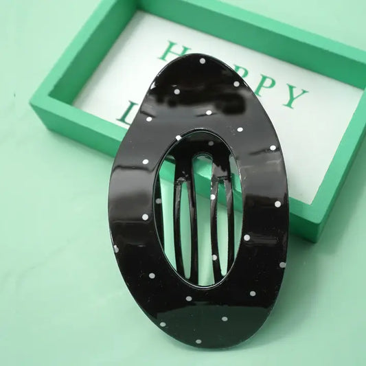 Jumbo Flat Oval Hair Claw Clip