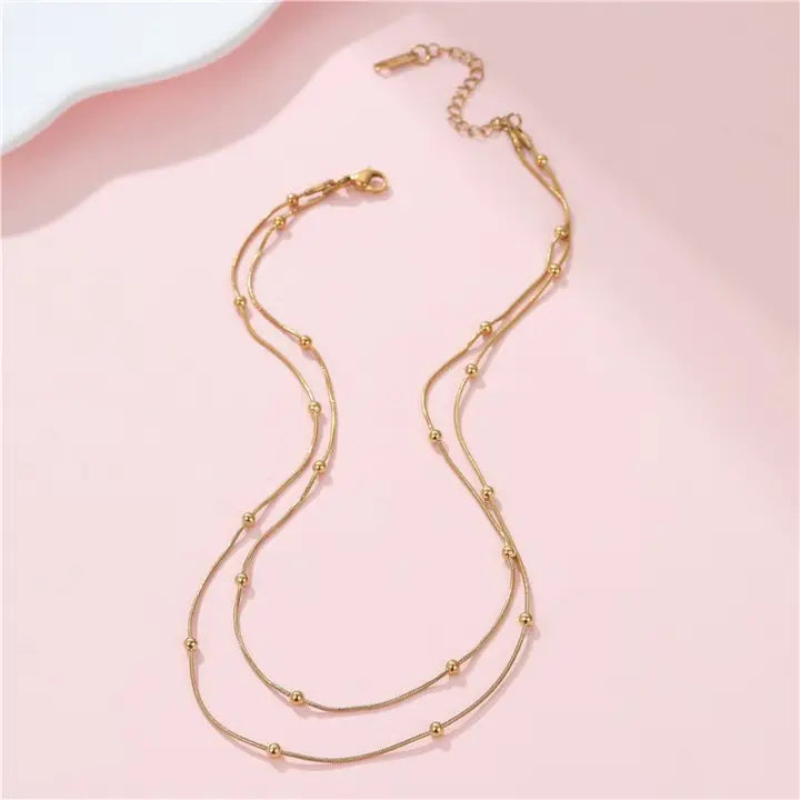 Layered Ball Snake Chain