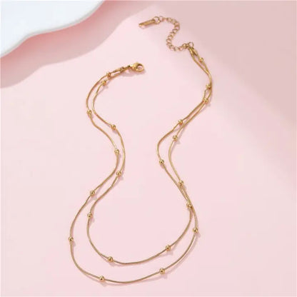 Layered Ball Snake Chain