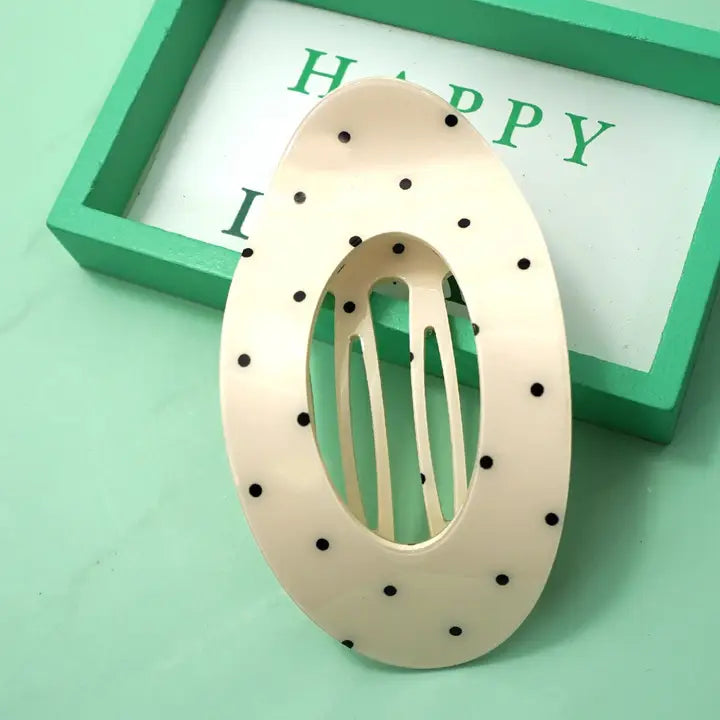 Jumbo Flat Oval Hair Claw Clip