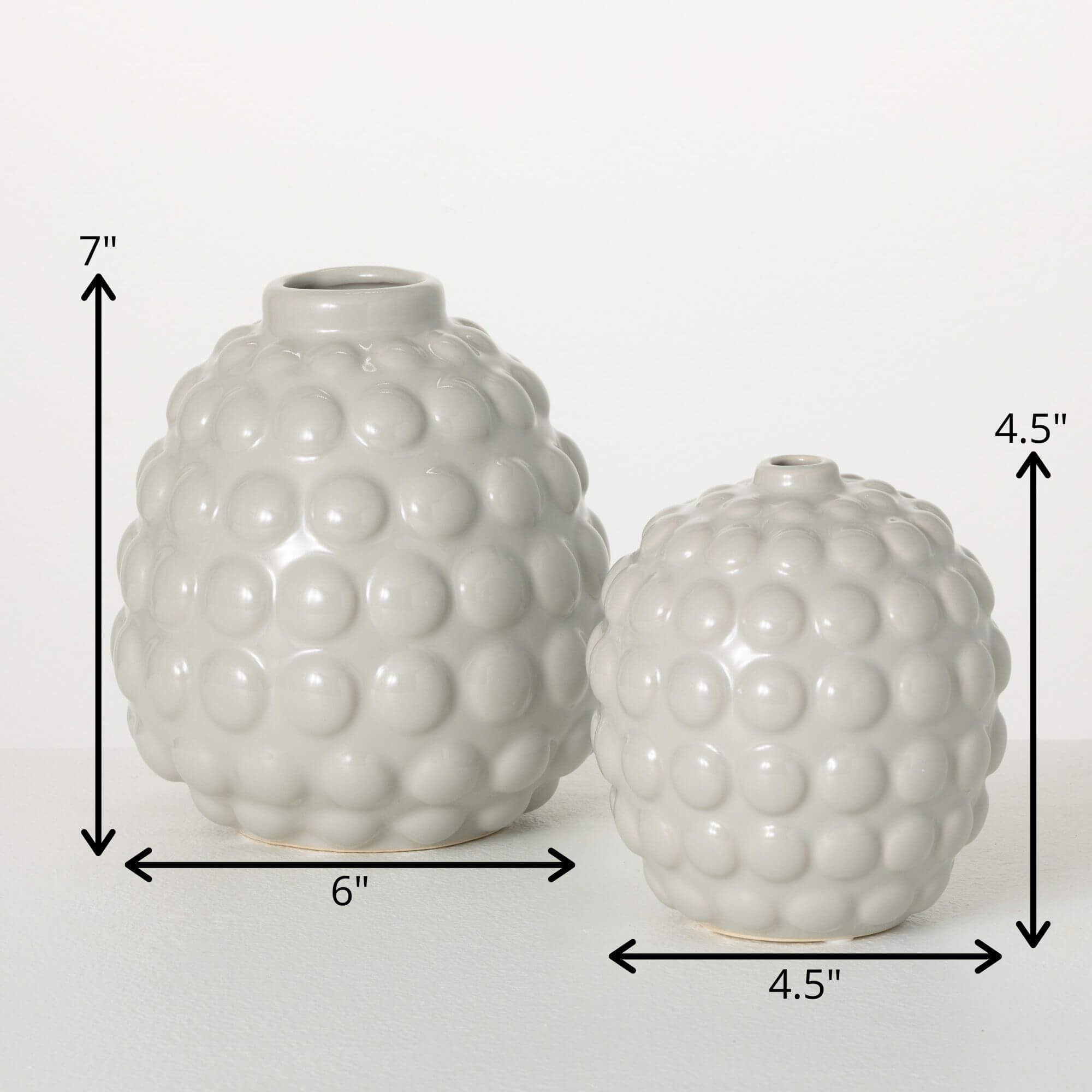 S/2 Bubble Ellipse Vases