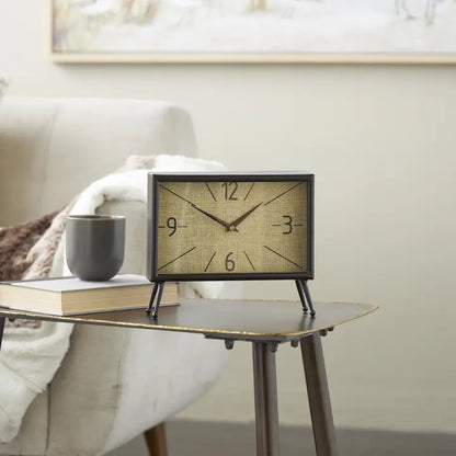 Industrial Black Metal Clock
