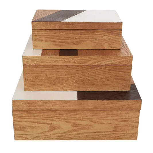 Modern Brown Wooden Boxes