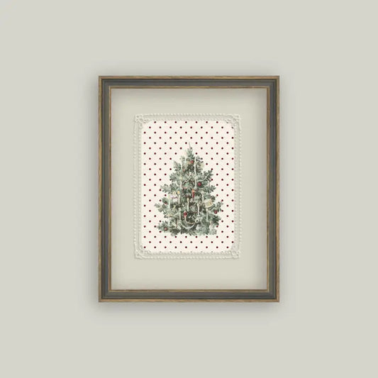 Vintage Polka Dot Tree Art