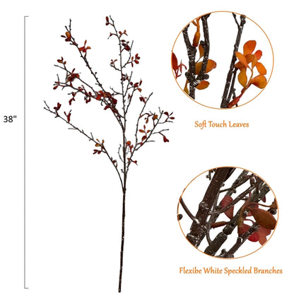 Wine Burgundy Leaf Branch