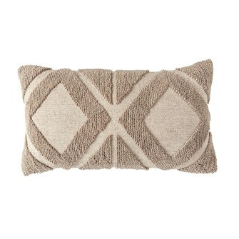 Cotton Blend Chenile Lumbar Pillow