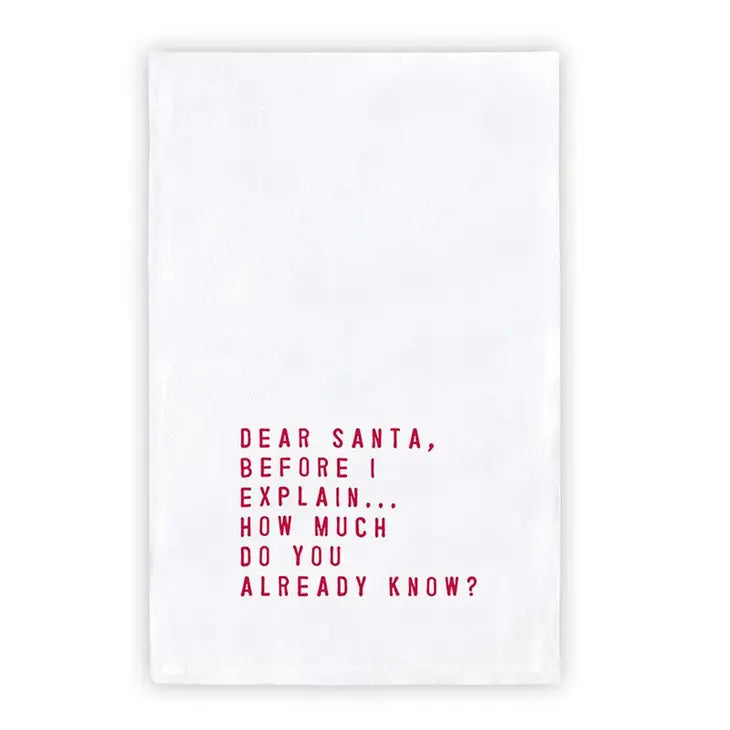 Dear Santa Holiday Towel