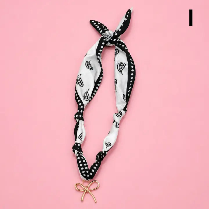 Handmade Printed Scarf Necklace