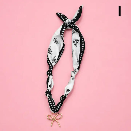 Handmade Printed Scarf Necklace