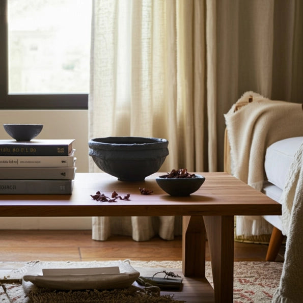 Black Terracotta Decorative Bowl