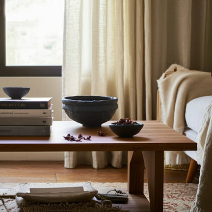 Black Terracotta Decorative Bowl