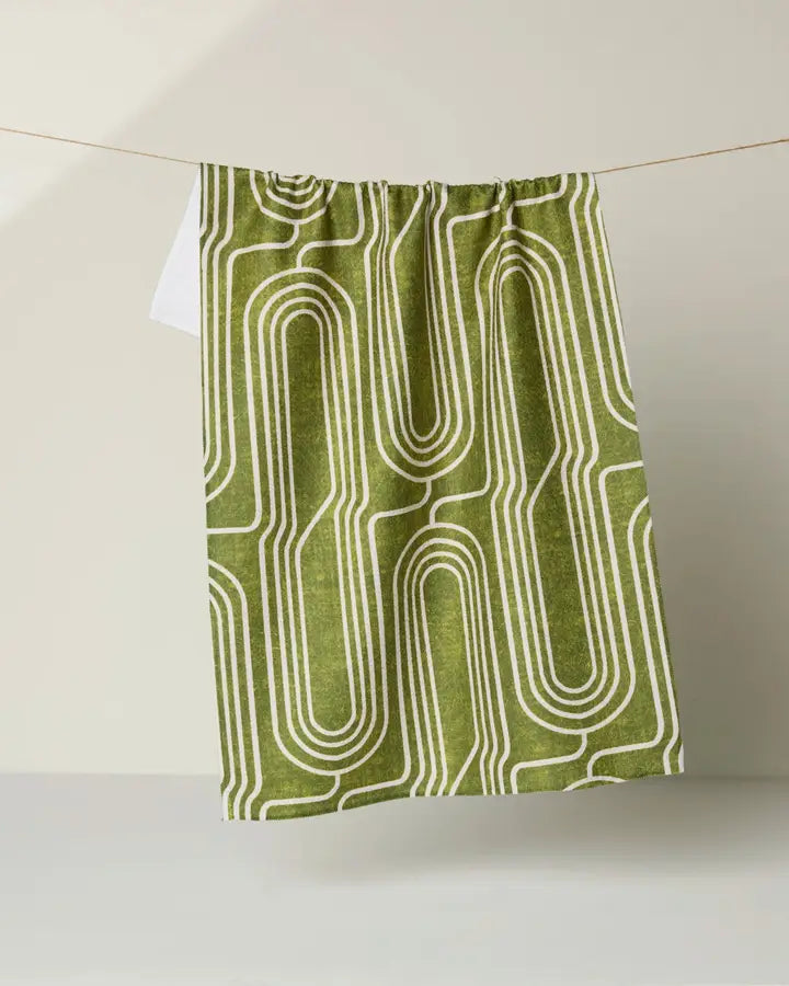 Spring Geometry Kitchen Towels