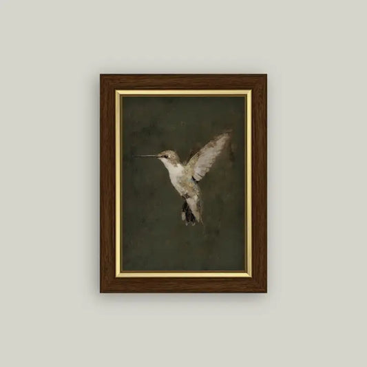 Hummingbird On Green